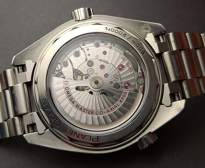 BLUE Omega Seamaster Planet Ocean Co-Axial Wristwatch Ref. 215.30.44.21.03.001